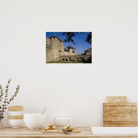 Counts Castle, Carcassonne, Aude, Languedoc Poster (Keuken)