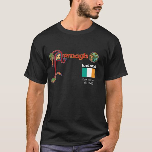 County Armagh Dark T Shirt (Voorkant)