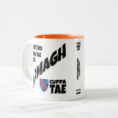 County Armagh Ireland Two-Tone Coffee Mok (Voorkant links)