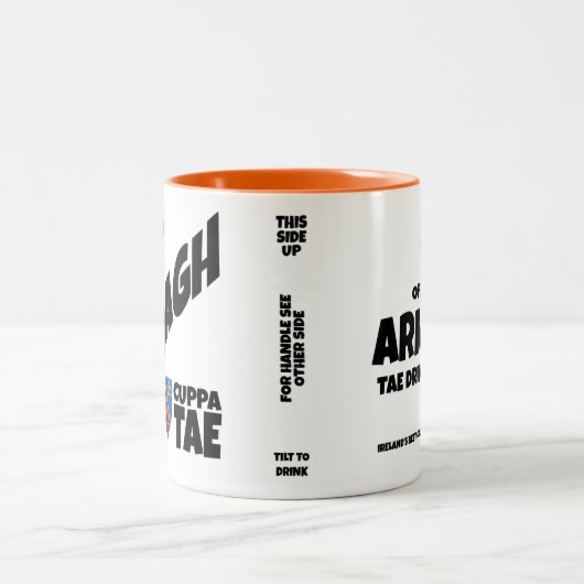 County Armagh Ireland Two-Tone Coffee Mok (Center)