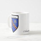 County Armagh Map & Crest Mokken (Voorkant links)