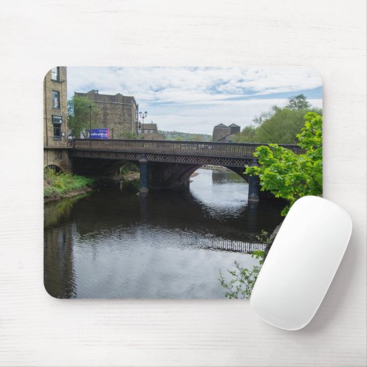 County Bridge and the River Calder, Sowerby Bridge Muismat (Met muis)