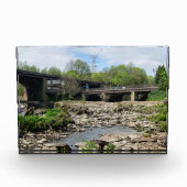 County Bridge en de rivier Calder, Sowerby Bridge Fotoblokken (Voorkant)