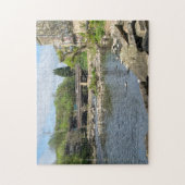 County Bridge en de rivier Calder, Sowerby Bridge Legpuzzel (Verticaal)