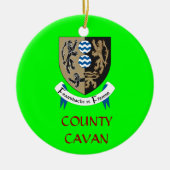 County Cavan Ireland Custom Kerstversient Keramisch Ornament (Voorkant)