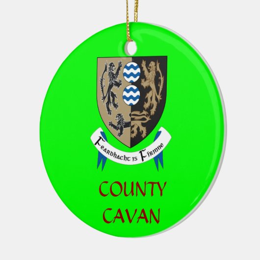 County Cavan Ireland Custom Kerstversient Keramisch Ornament (Links)