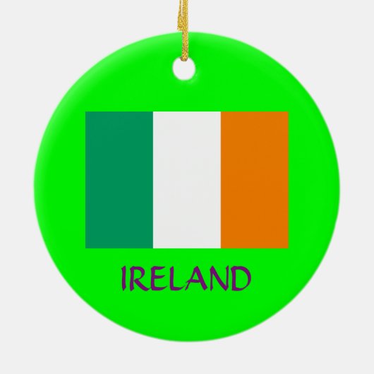County Cavan Ireland Custom Kerstversient Keramisch Ornament (Achterkant)