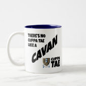 County Cavan Ireland Two-Tone Coffee Mok (Links)