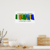 County Clare Flags Poster (Keuken)