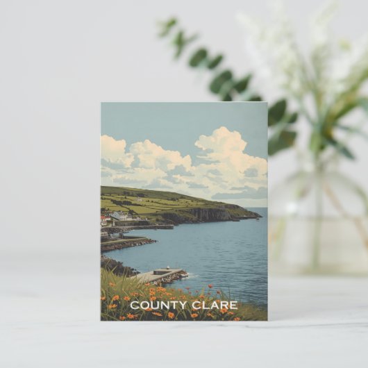 County Clare Ierland Briefkaart (Staand voorkant)
