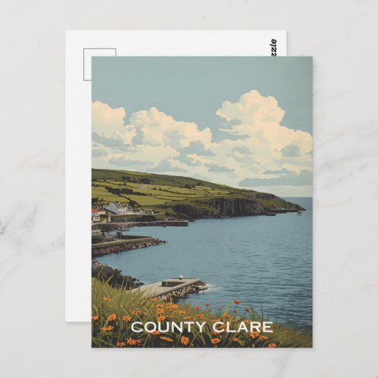 County Clare Ierland Briefkaart (Voorkant / Achterkant)