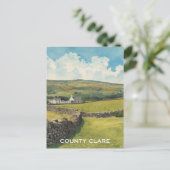 County Clare Ierland Briefkaart (Staand voorkant)