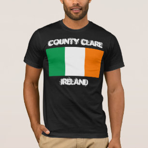 County Clare, Ierland met Ierse vlag T-shirt