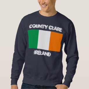 County Clare, Ierland met Ierse vlag Trui