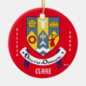 County Clare Ireland Circle Ornament (Voorkant)