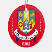 County Clare Ireland Circle Ornament (Links)