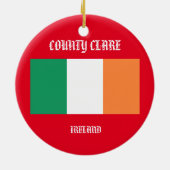 County Clare Ireland Circle Ornament (Achterkant)