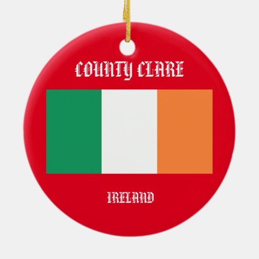 County Clare Ireland Circle Ornament (Achterkant)