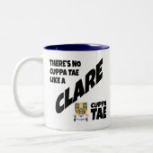 County Clare Ireland Two-Tone Coffee Mok (Links)