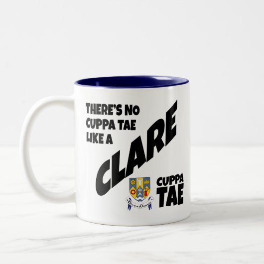 County Clare Ireland Two-Tone Coffee Mok (Links)
