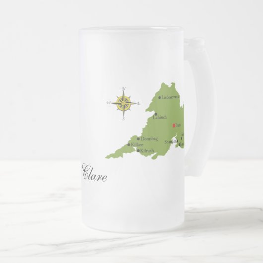 County Clare Map & Crest Mokken (Voorkant rechts)