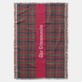 County Clare Tartan  Deken (Voorkant Verticaal)
