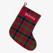 County Clare Tartan  Grote Kerstsok (Voorkant (Hangend))