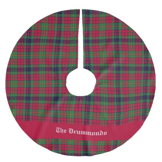 County Clare Tartan  Kerstboom Rok (Voorkant)