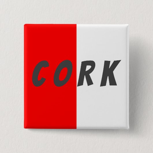 County Cork Flag Badge Button (Voorkant)