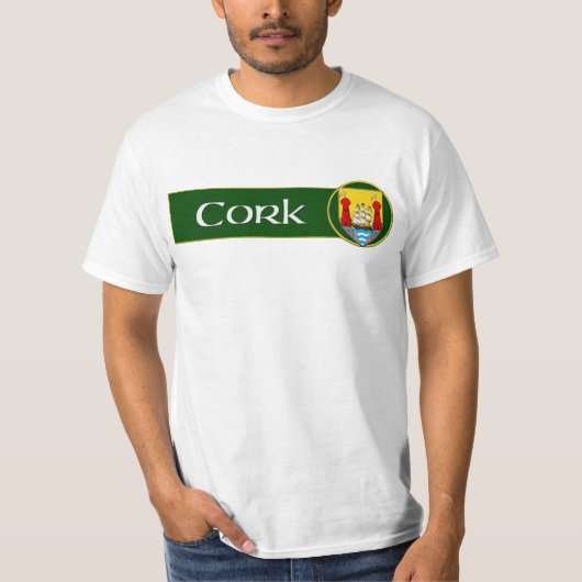 County Cork. Ierland T-shirt (Voorkant)