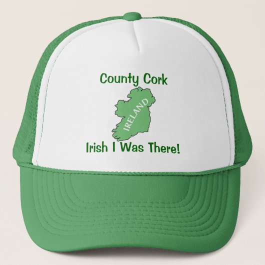 County Cork Ireland Trucker Hat Pet (Voorkant)