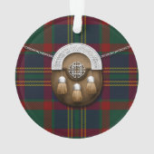 County Cork Irish Tartan en Sporran Ornament (achterkant)