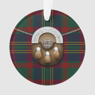 County Cork Irish Tartan en Sporran Ornament