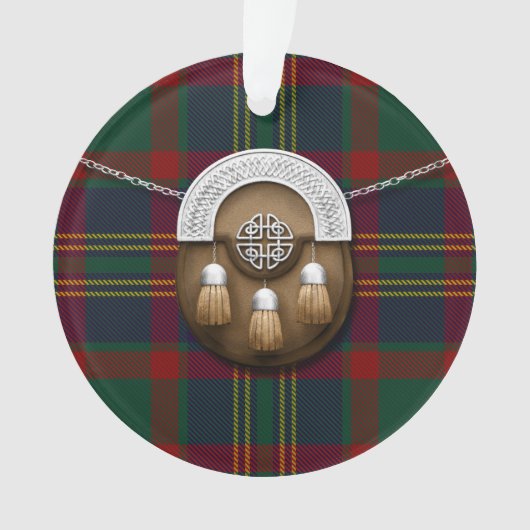 County Cork Irish Tartan en Sporran Ornament (voorkant)