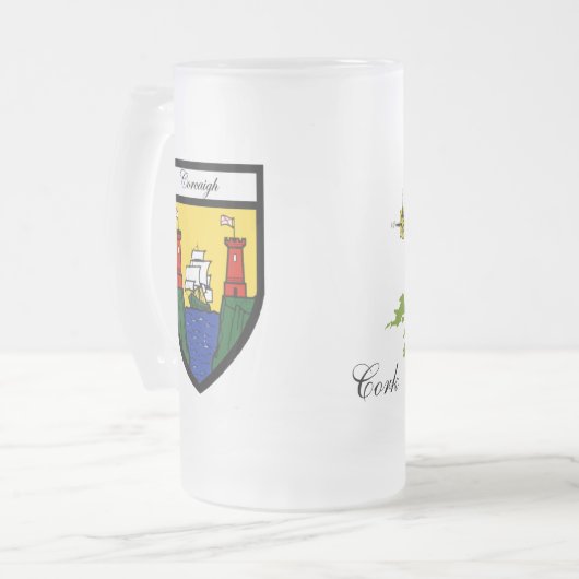 County Cork Map & Crest Mokken (Voorkant links)