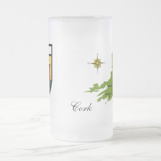 County Cork Map & Crest Mokken (Center)