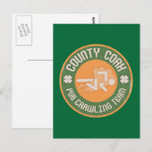 County Cork Pub Crawling Team Briefkaart (Voorkant / Achterkant)