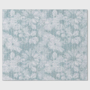 County Cottage Fluwelen Blauwe Madelief Cadeaupapier