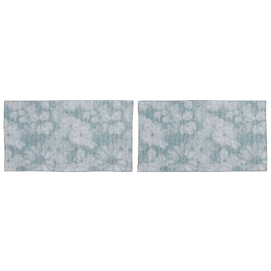 County Cottage Velvety Blue Daisy Kussensloop (Voorkant-Set)
