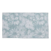 County Cottage Velvety Blue Daisy Kussensloop (Achterkant-Links)