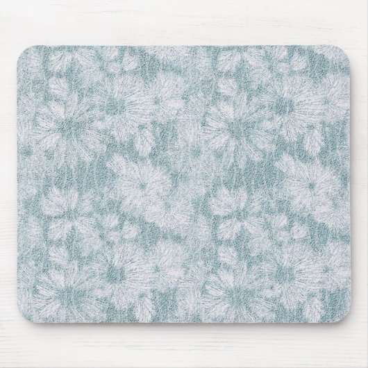 County Cottage Velvety Blue Daisy Muismat (Voorkant)