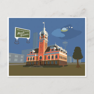 County Courthouse, Merrill, Wisconsin Briefkaart