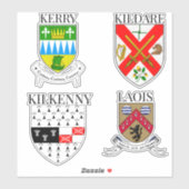 County Crests of Ireland Sticker Series 13-16 (Vel)