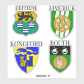 County Crests of Ireland Sticker Series 17-20 (Vel)