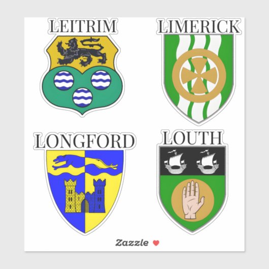County Crests of Ireland Sticker Series 17-20 (Vel)