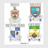 County Crests of Ireland Sticker Series 21-24 (Vel)