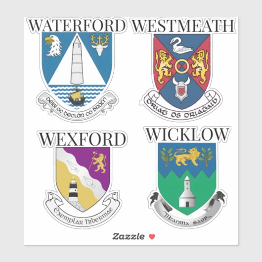 County Crests of Ireland Sticker Series 29-32 (Vel)