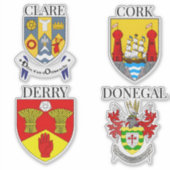 County Crests of Ireland Sticker Series 5-8 (Voorkant)