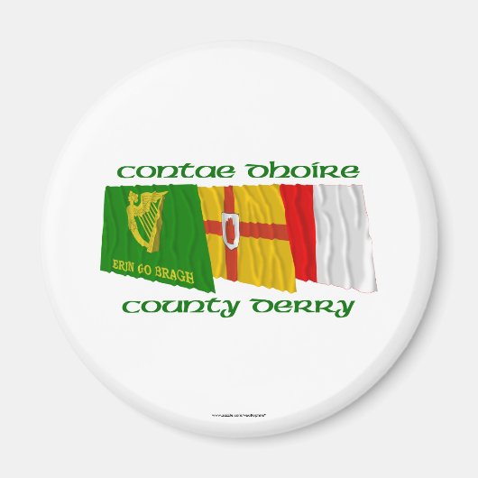 County Derry Flags Magneet (Voorkant)