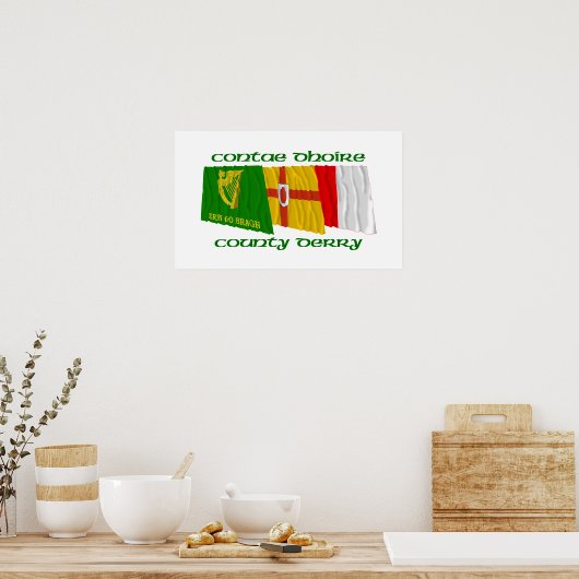 County Derry Flags Poster (Keuken)